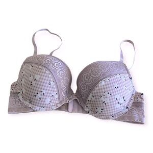 Jessica Simpson Womens lavender floral lace bra
